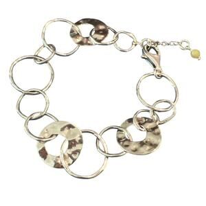 Silpada Hammered Circle Link Bracelet